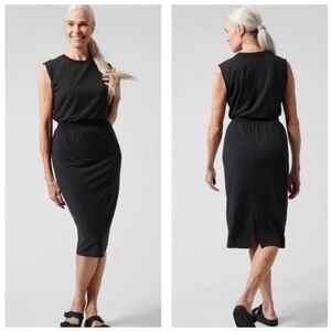 Athleta Black Midi Dress